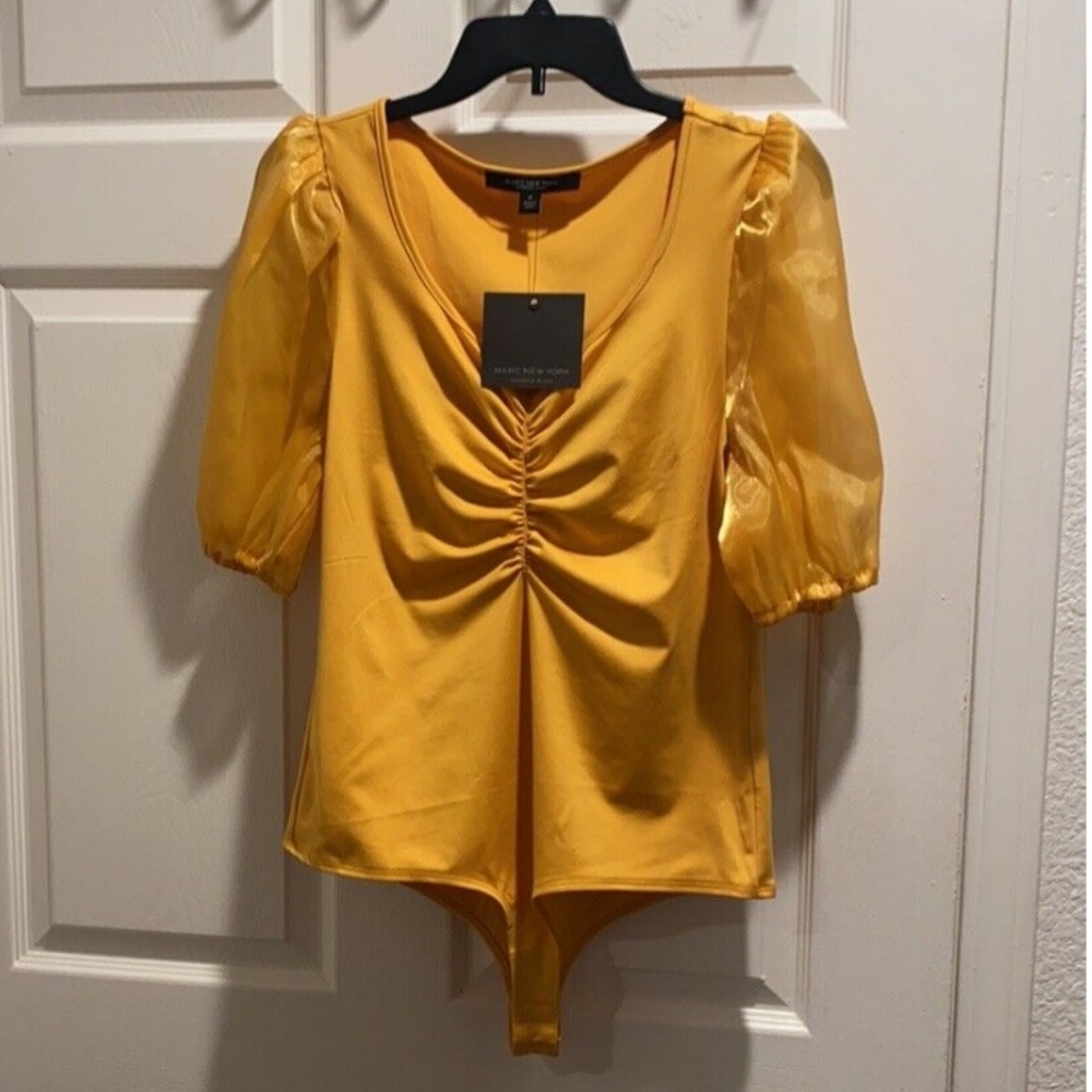 Marc New York XL Mustard Bodysuit